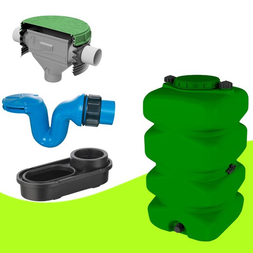 Depósito agua pluvial 750 litros Kit Basic Medium