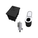 KIT 6: Sistema Permapreta® KIT básico 500 litros + inodoro polietileno + tapa + turbowent híbrido Ø 150