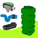 Depósito agua pluvial 1050 litros con kit