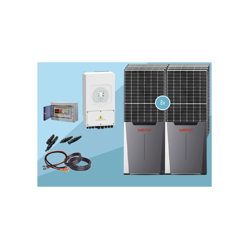 KIT litio Deye D5 20 kwh día con batería WeCo 10,6kwh 100% DOD