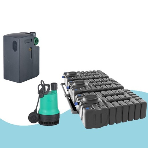 [DEPOSITOSOTERRA-560] Depósito soterrado Kit plano Large 7500L