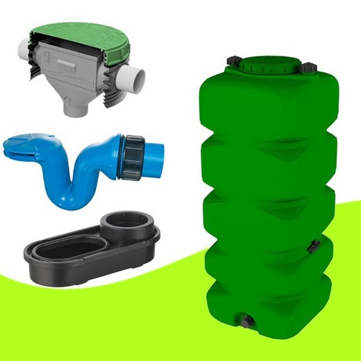 [DEPOSITOAGUAPLU-550] Depósito agua pluvial 1050 litros con kit
