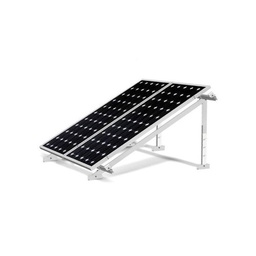 Estructura regulable 5 paneles solares (20-35º) suelo 12V